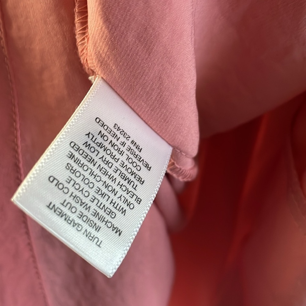 Soho Coral Pleated Tank Top - Picture 4 of 5